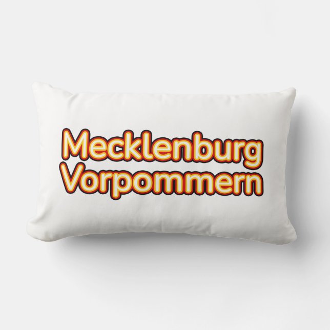 Mecklenburg Vorpommern Deutschland Lendenkissen (Vorderseite)