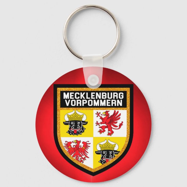 Mecklenburg-Vorpommern-Flagge Schlüsselanhänger (Vorderseite)