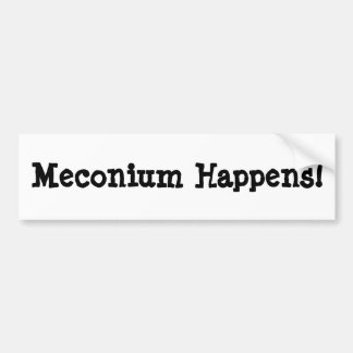 Meconium geschieht! autoaufkleber