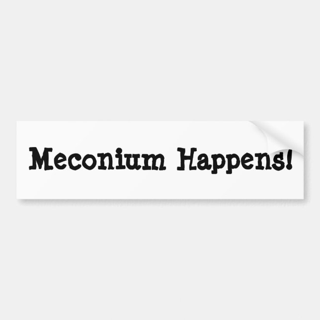 Meconium geschieht! autoaufkleber (Vorne)