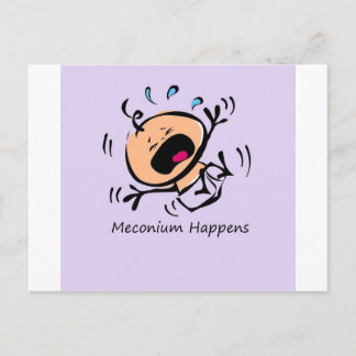 Meconium Happens Postkarte
