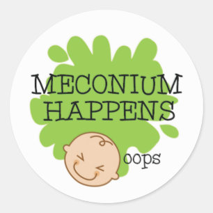 Meconium se passe amusant Stickers Médicales