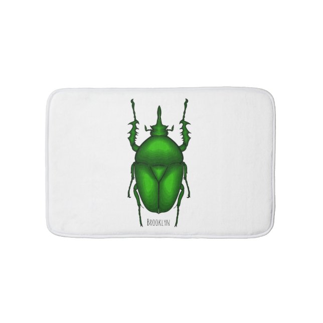 Mecynorhina torquata bug Cartoon zur Darstellung Badematte (Vorderseite)