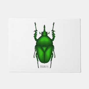 Mecynorhina torquata bug Cartoon zur Darstellung Fußmatte