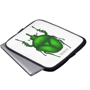 Mecynorhina torquata bug Cartoon zur Darstellung Laptopschutzhülle