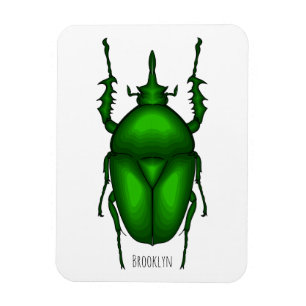 Mecynorhina torquata bug Cartoon zur Darstellung Magnet