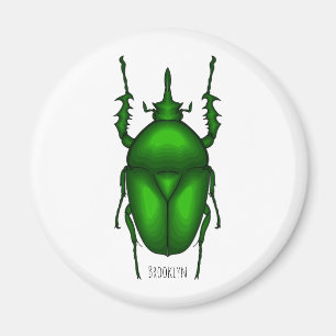 Mecynorhina torquata bug Cartoon zur Darstellung Magnet