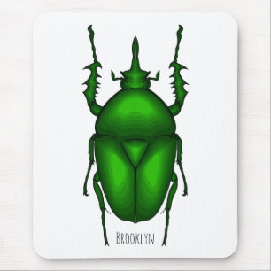 Mecynorhina torquata bug Cartoon zur Darstellung Mousepad
