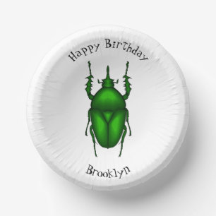 Mecynorhina torquata bug Cartoon zur Darstellung Pappteller