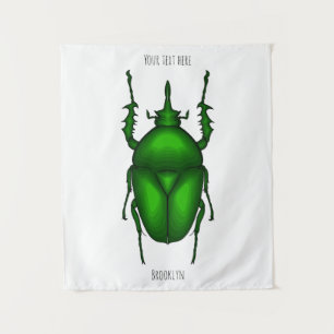 Mecynorhina torquata bug Cartoon zur Darstellung Wandteppich