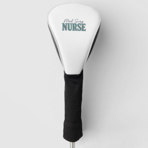 Med-Chirurg-Krankenschwester Florales Vintage-Grav Golf Headcover