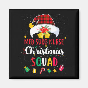 Med Chirurg Krankenschwester Weihnachtsmannschaft  Magnet