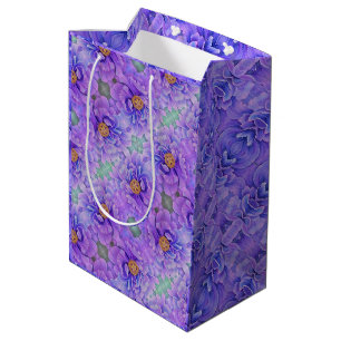 Med Gift Bag Lavendel Peonder Mittlere Geschenktüte