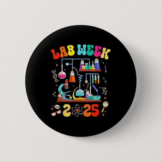 Med Labrador Tech Labrador Week 2025 Mystery Machi Button (Vorderseite)