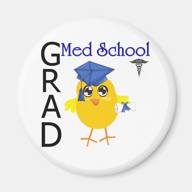 Med School Grad Magnet (Vorne)