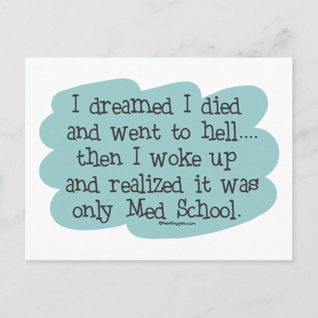 Med School oder Hell? Postkarte (Vorderseite)