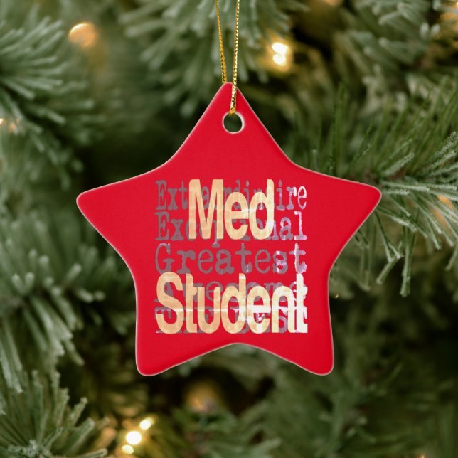 Med Student Extraordinaire Keramik Ornament (Baum)