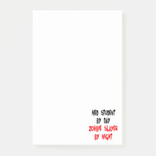 Med Student Zombie Joke Post-it Klebezettel