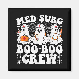 Med Surg Boo Crew Nurse Funny Ghost Halloween Magnet