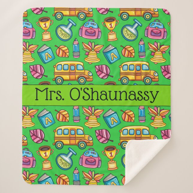 Med Teacher wackelt in Liebe Sherpa Blanket Sherpadecke (Vorderseite)