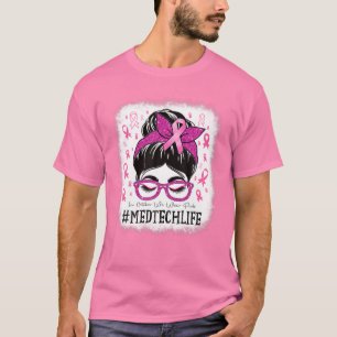Med Tech im Oktober tragen wir rosa Brustkrebs Awa T-Shirt