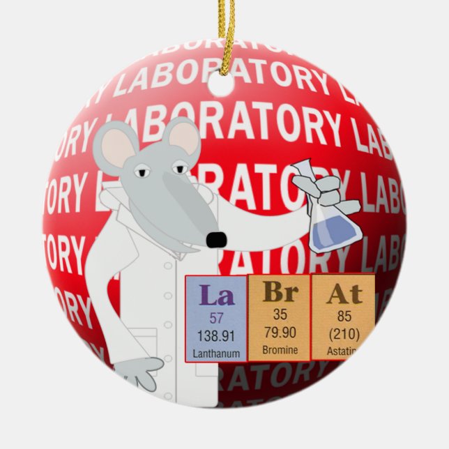 MED-TECHNOLOGIE-LABORweihnachtsverzierung Keramikornament (Vorne)