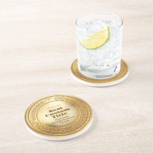 Medaille Benutzerdefiniert 3D Realistisch Editierb Getränkeuntersetzer