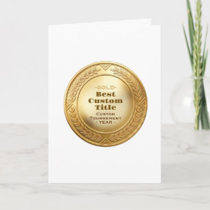 Medaille Benutzerdefiniert 3D Realistisch Editierb Karte