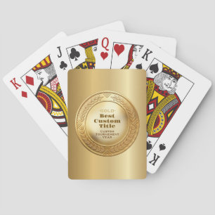 Medaille Benutzerdefiniert 3D Realistisch Editierb Spielkarten