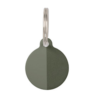 Médaille de compagnie ronde bicolore vert mousse s