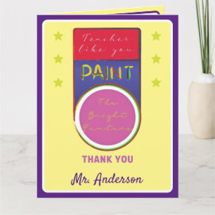 Médaille de l'enseignant d'honneur Carte de remerc