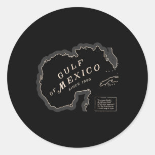 Medaille der Frauen im Golf von Mexiko 1550 Runder Aufkleber