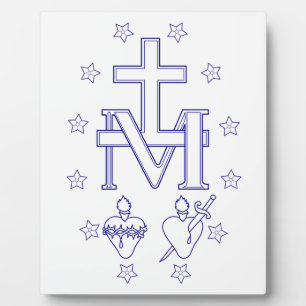 Medaille der Gottesmutter Fotoplatte