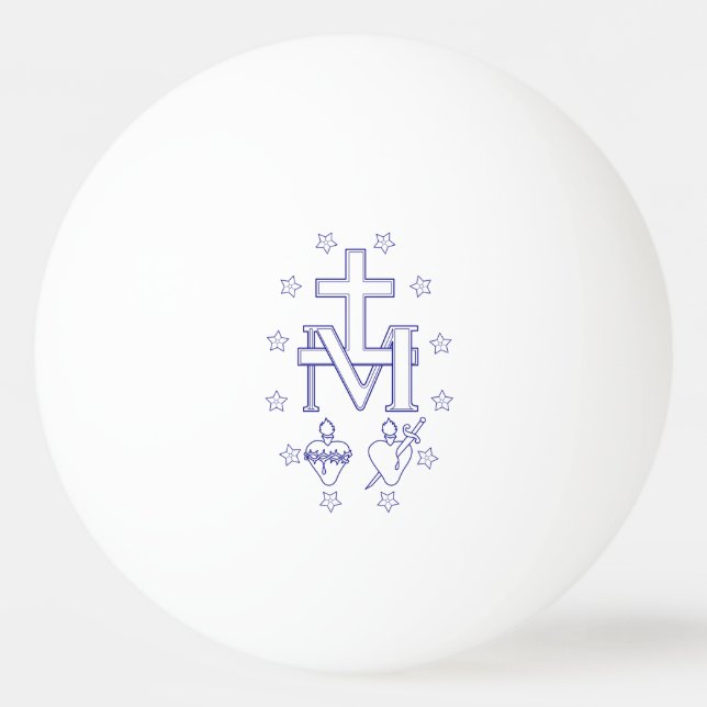 Medaille der Gottesmutter Tischtennisball (Vorderseite)