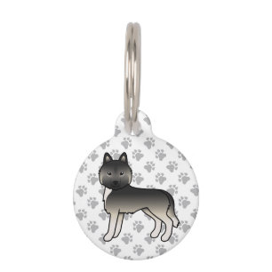 Médaille d'identification Chien de Dessin Animé Mi