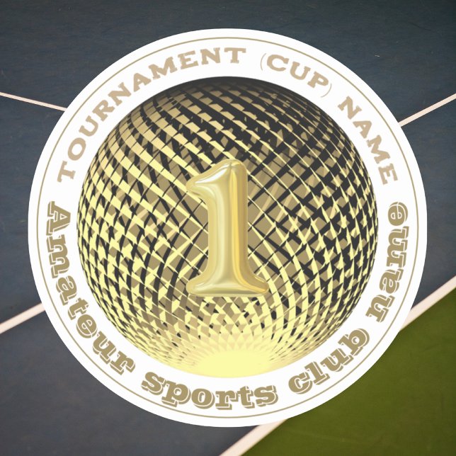 Médaille d'or 1ère place gagnante ronde Sticker (Créateur téléchargé)