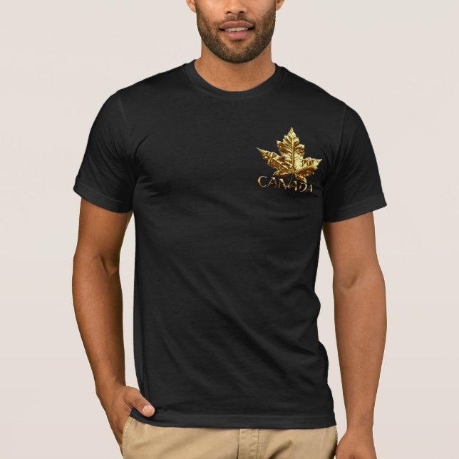 Médaille d'or de T-shirt Canada masculin Chemise C (Devant)