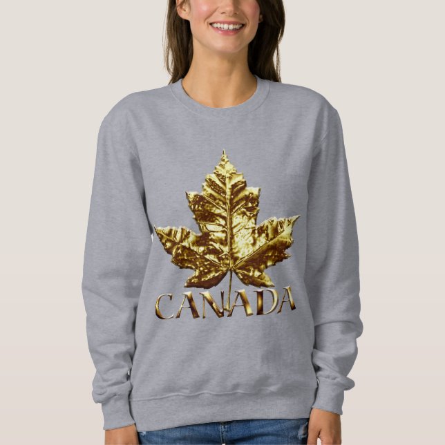 Médaille d'or Sweatshirt du Canada - Chemise fémin (Devant)