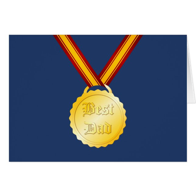 Médaille du meilleur papa Fête du Père (Devant horizontal)