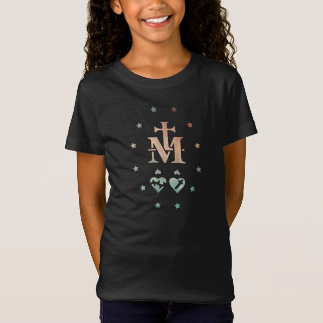 Médaille miraculeuse Notre-Dame de grâce T-shirt (Devant)