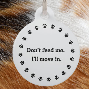 Médaille pour chien chat drôle humour personnalisa