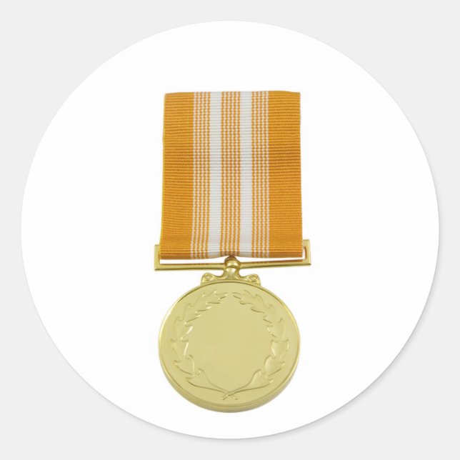 Medaille Runder Aufkleber (Vorderseite)