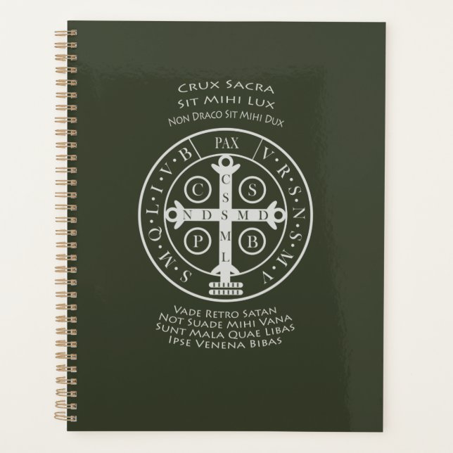 Médaille Saint Benoît avec prière latine (Devant)