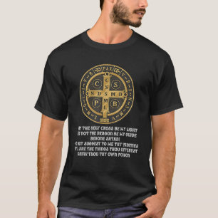 Medaille St. Benedikt Traditionelles lateinkatholi T-Shirt