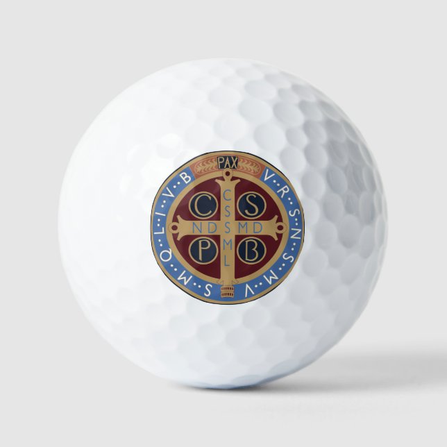 Medaille von Saint-Benedikt Golfball (Vorderseite)