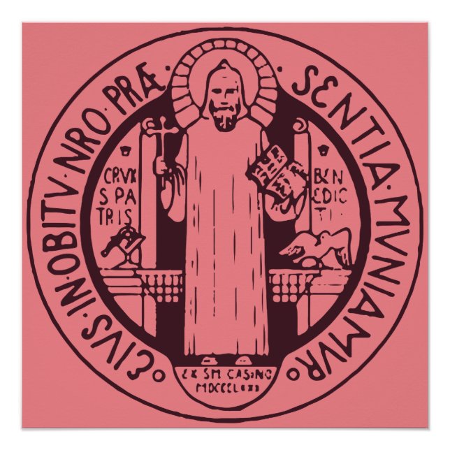 Medaille von Saint-Benedikt Poster (Vorderseite)