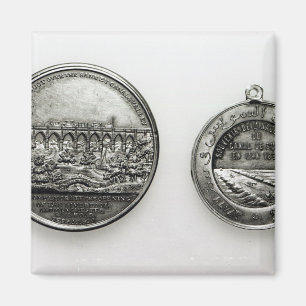 Medaille, welche die Öffnung des Suez gedenkt Magnet