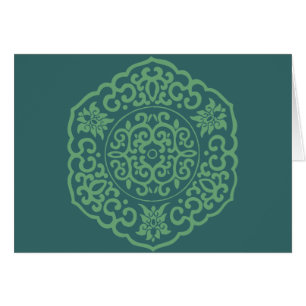 Médaillon chinois vert