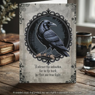 Médaillon Corbeau Charbon Académie Sombre