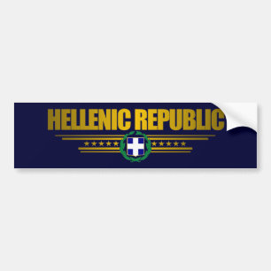 Medaillon der Republiks-(Griechenland) Autoaufkleber